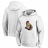 Ottawa Senators White All Stitched Pullover Hoodie,baseball caps,new era cap wholesale,wholesale hats